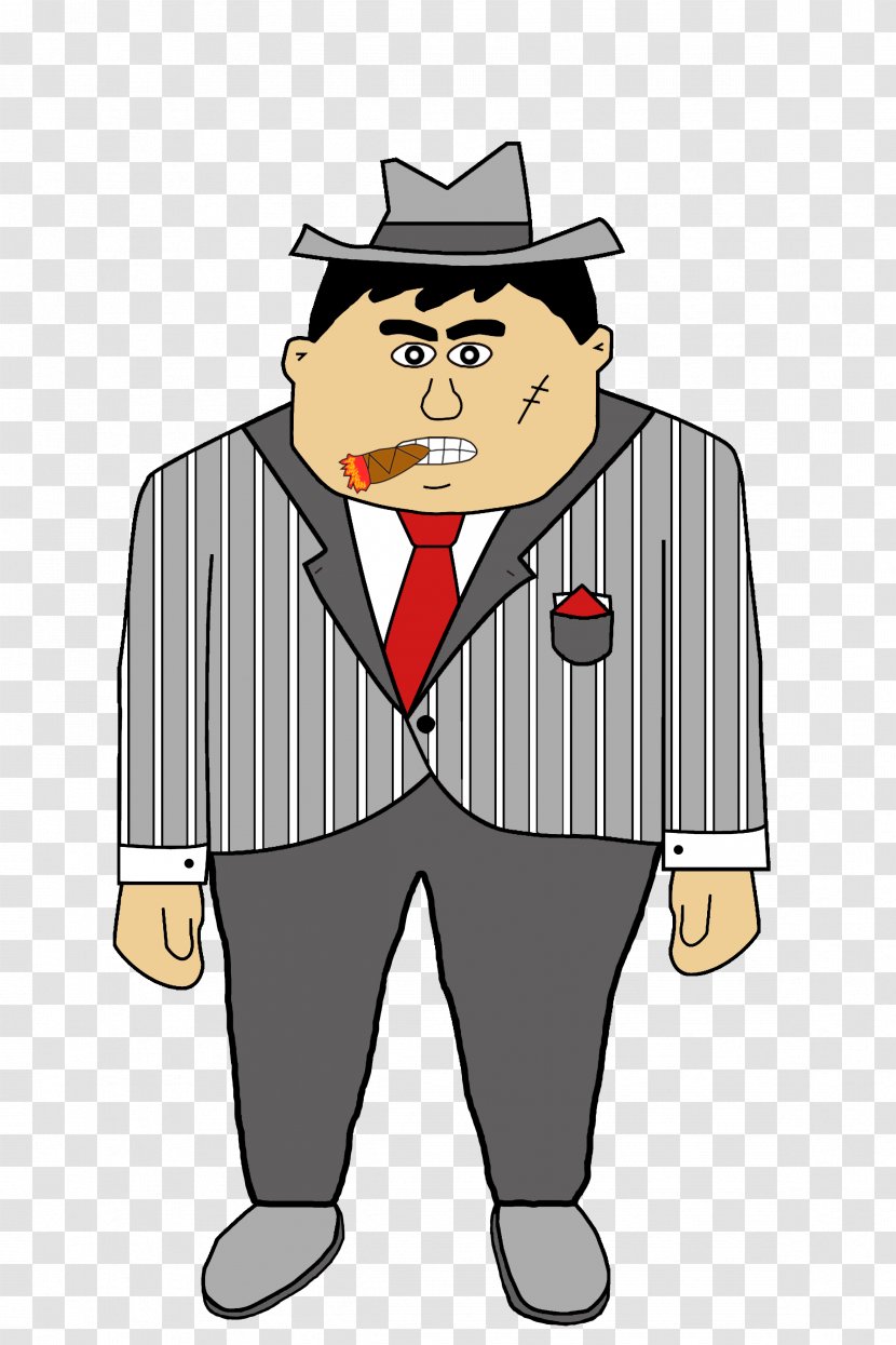 Cartoon Mafia Character - Gentleman - Animation Transparent PNG