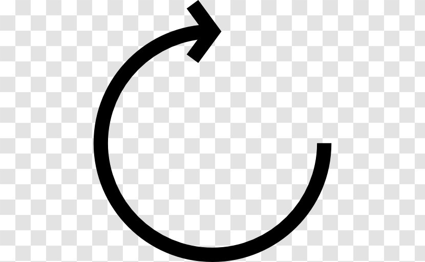 Clockwise Arrow Rotation Circle - Turn - Circular Transparent PNG
