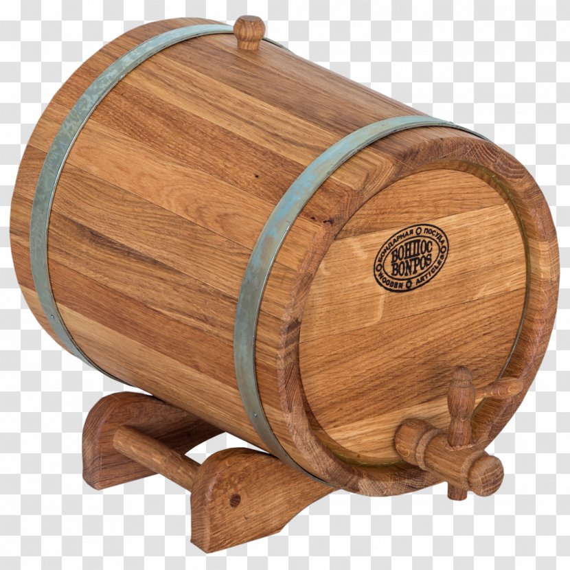 Жбан Bottich Oak Barrel Liter - Stainless Steel - Wooden Transparent PNG