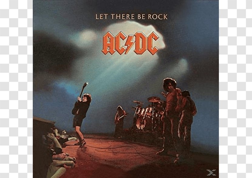 AC/DC Let There Be Rock Hard Album Phonograph Record - Watercolor Transparent PNG