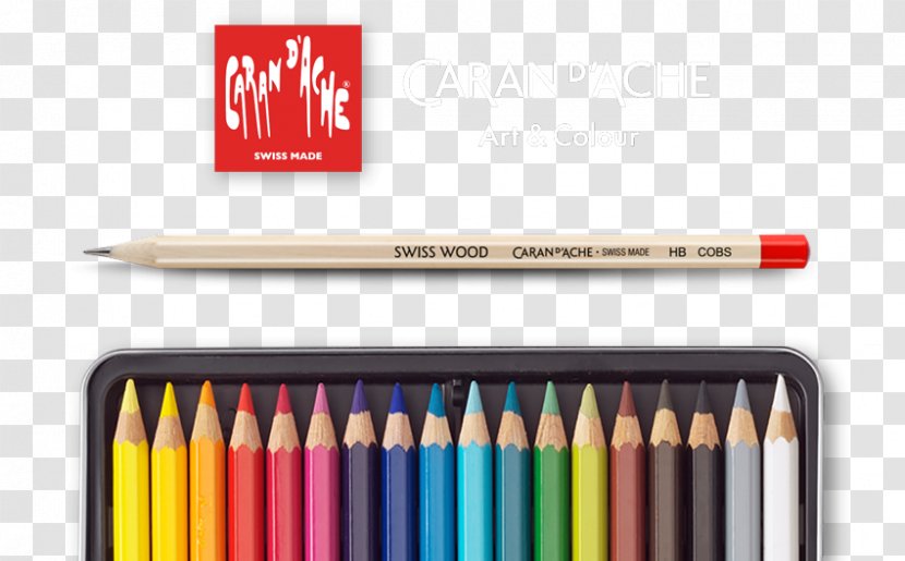 Colored Pencil Caran D'Ache Pens Writing Implement - Penmanship - New Transparent PNG