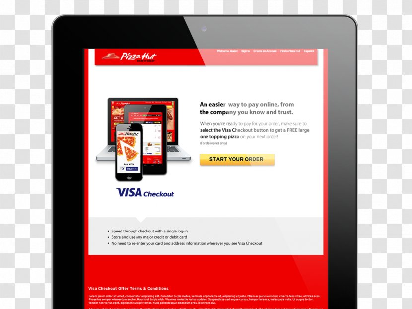 Pizza Hut Marketing E-commerce Online Shopping - Content - Consumer Card Transparent PNG