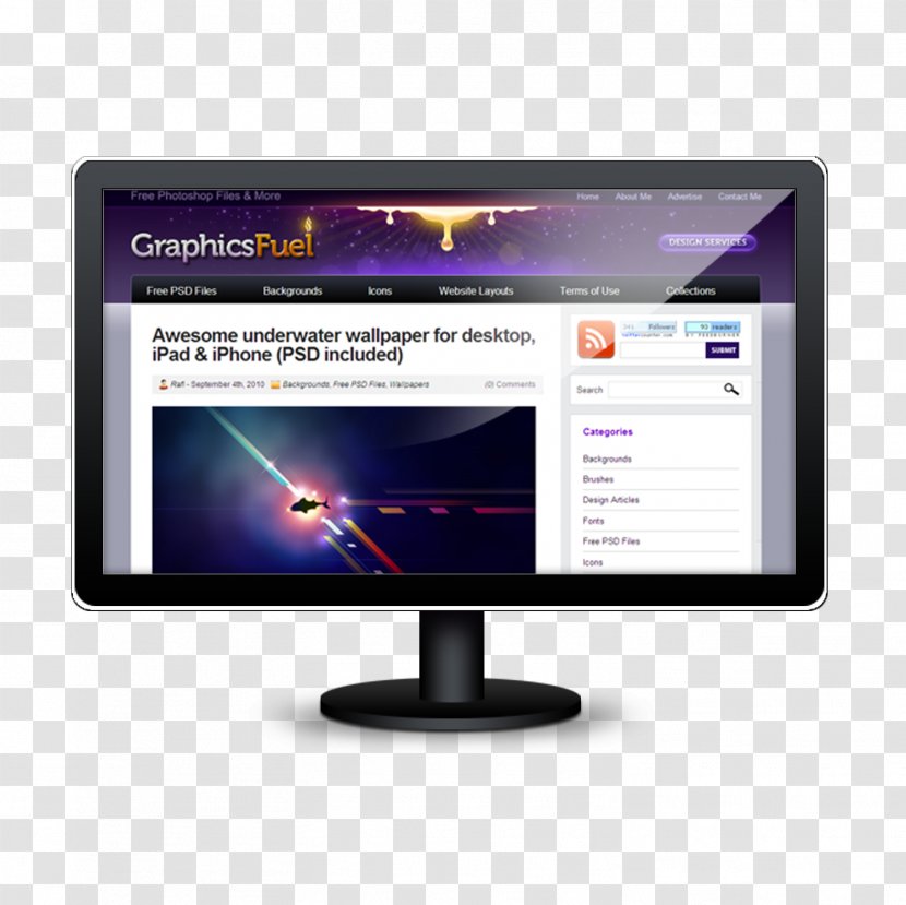 Download Computer Monitor File - Graphics - Desktop Display Transparent PNG