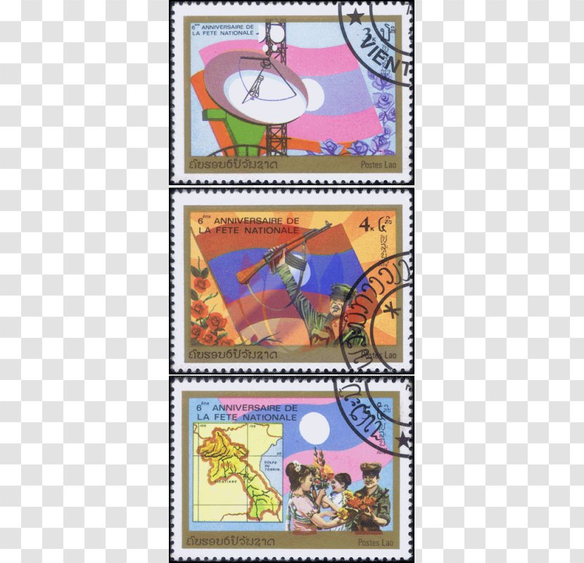 Paper Postage Stamps Recreation Mail - 6th Anniversary Transparent PNG