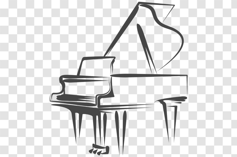 Piano Drawing - Heart Transparent PNG