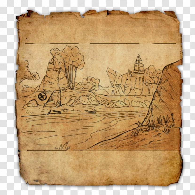 Elder Scrolls Online: Morrowind The Summerset Treasure Map III: - Wood Transparent PNG