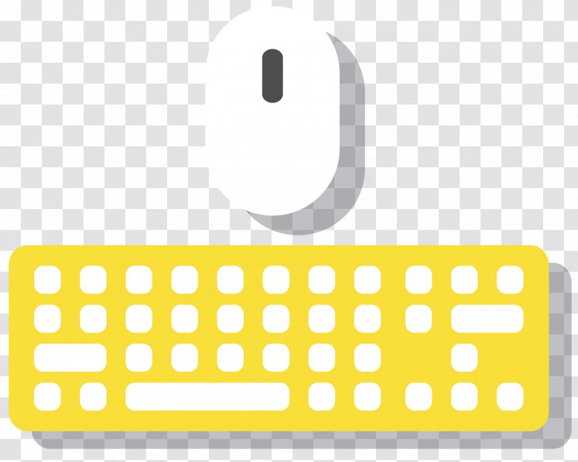 Computer Keyboard Illustration - Graphics - Vector Flattened And Mouse Transparent PNG