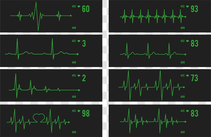Green Technology Angle Area Font - Computer - ECG Monitor Heartbeat Detection Transparent PNG