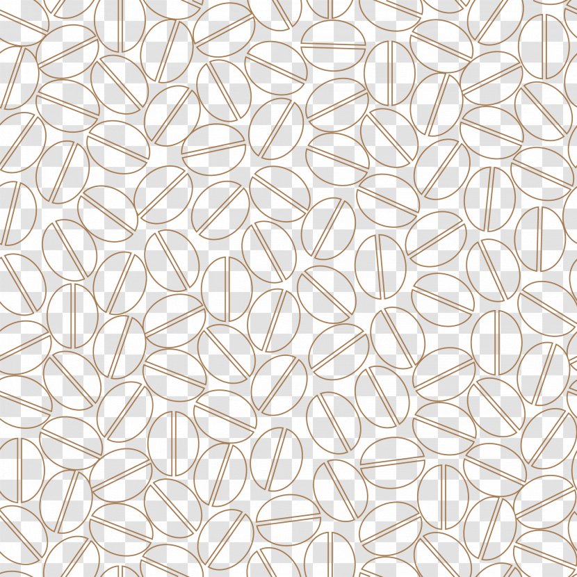 Coffee Bean - White - Dining Shading Element Transparent PNG