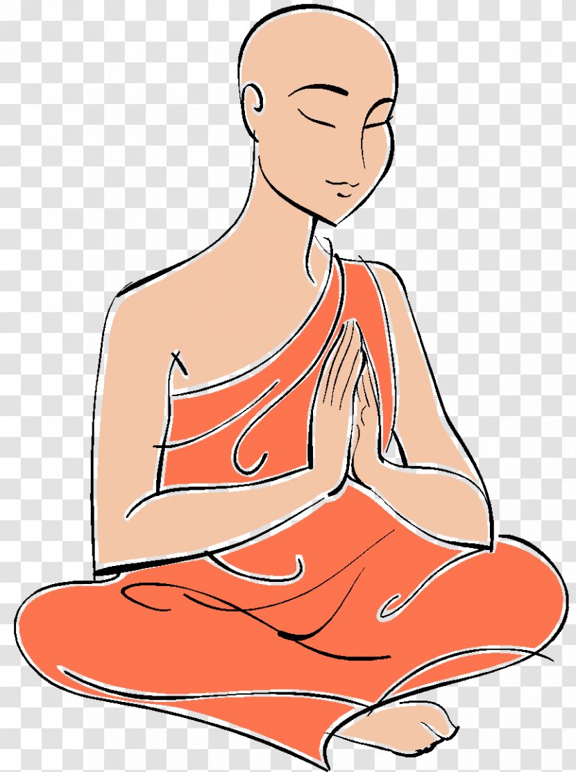 Buddhism Bhikkhu Mahayana Buddhist Meditation Hinayana - Heart - Zen Outline Transparent PNG