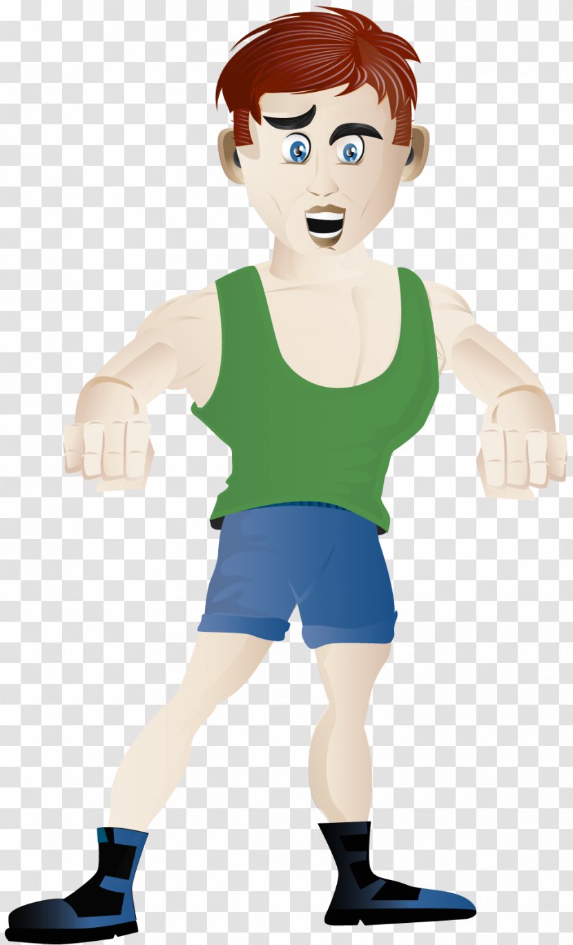 Health Physical Fitness Cartoon Man Weight Loss Transparent PNG