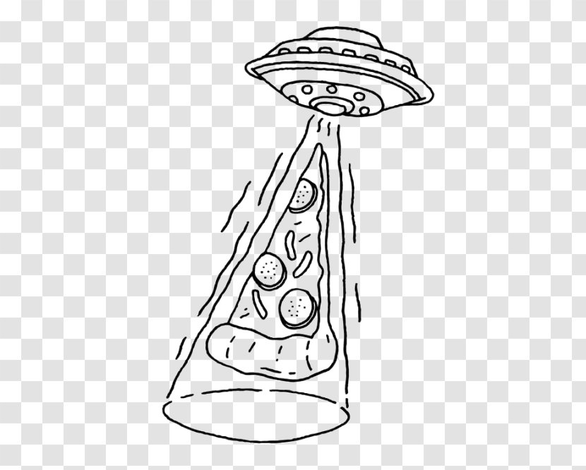 T-shirt Unidentified Flying Object Drawing Extraterrestrial Life Illustration - Line Art - Hand-painted UFO Transparent PNG