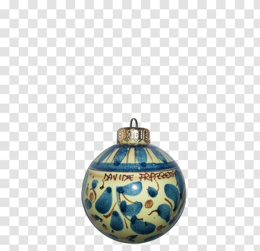 Caltagirone Ceramic Santa Claus Christmas Ornament Transparent PNG