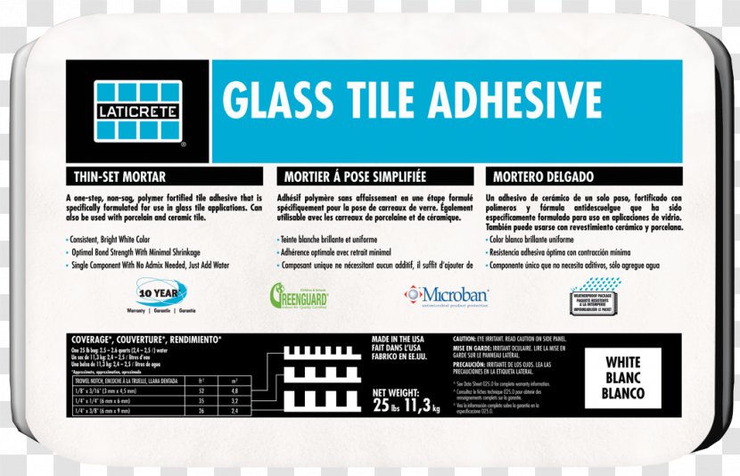 Thinset Mortar Grout Tile Adhesive - Building - Glass Transparent PNG