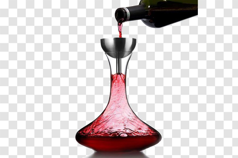 Red Wine Decanter Aeration Shower Transparent PNG