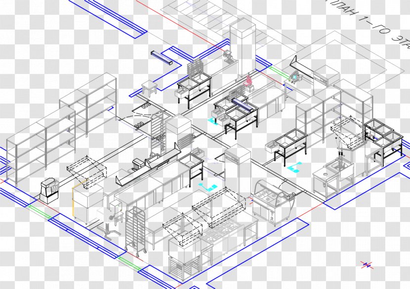 Cafe Restaurant Technical Drawing Site Plan - Diagram - Design Transparent PNG