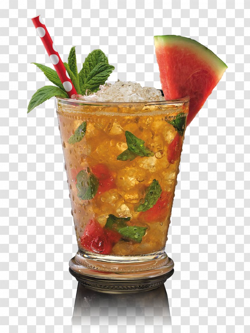 Mint Julep Cocktail Garnish Maker's Mark Mai Tai - Flower - Basil Transparent PNG