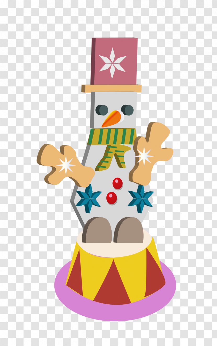 Christmas Snowman Drawing Illustration - Design Transparent PNG