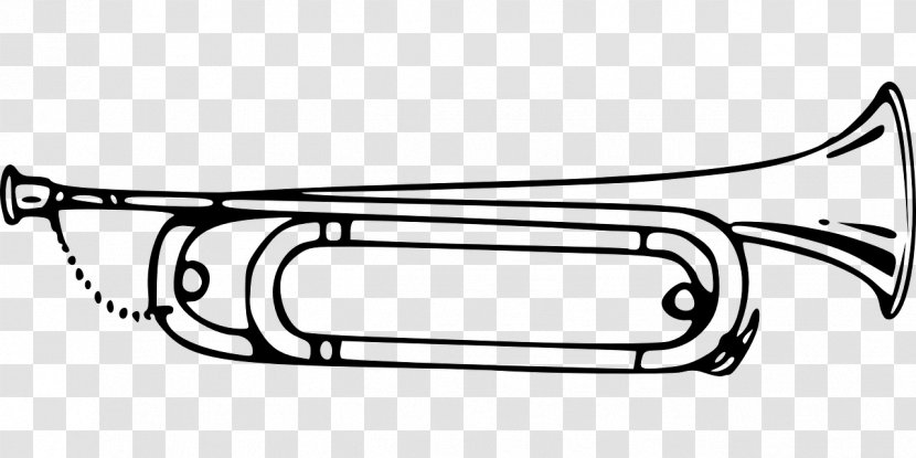 Bugle Trumpet Musical Instruments Clip Art - Flower Transparent PNG