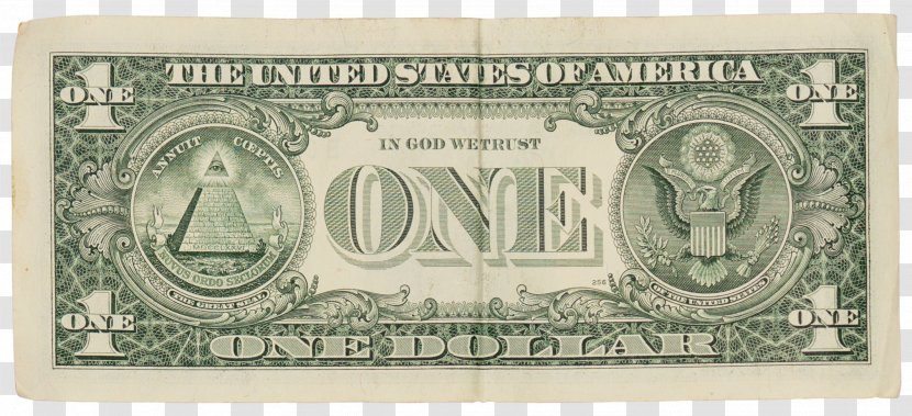 United States One-dollar Bill Dollar Banknote Silver Certificate Twenty-dollar - Currency Transparent PNG