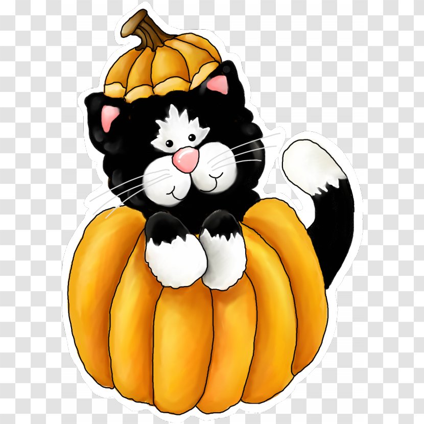 Whiskers Cat Free Content Clip Art - Pumpkin - Cute Fall Clipart Transparent PNG