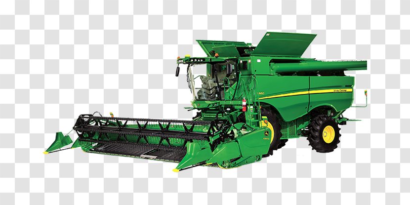 John Deere Combine Harvester Agriculture Forage - Tractor Transparent PNG