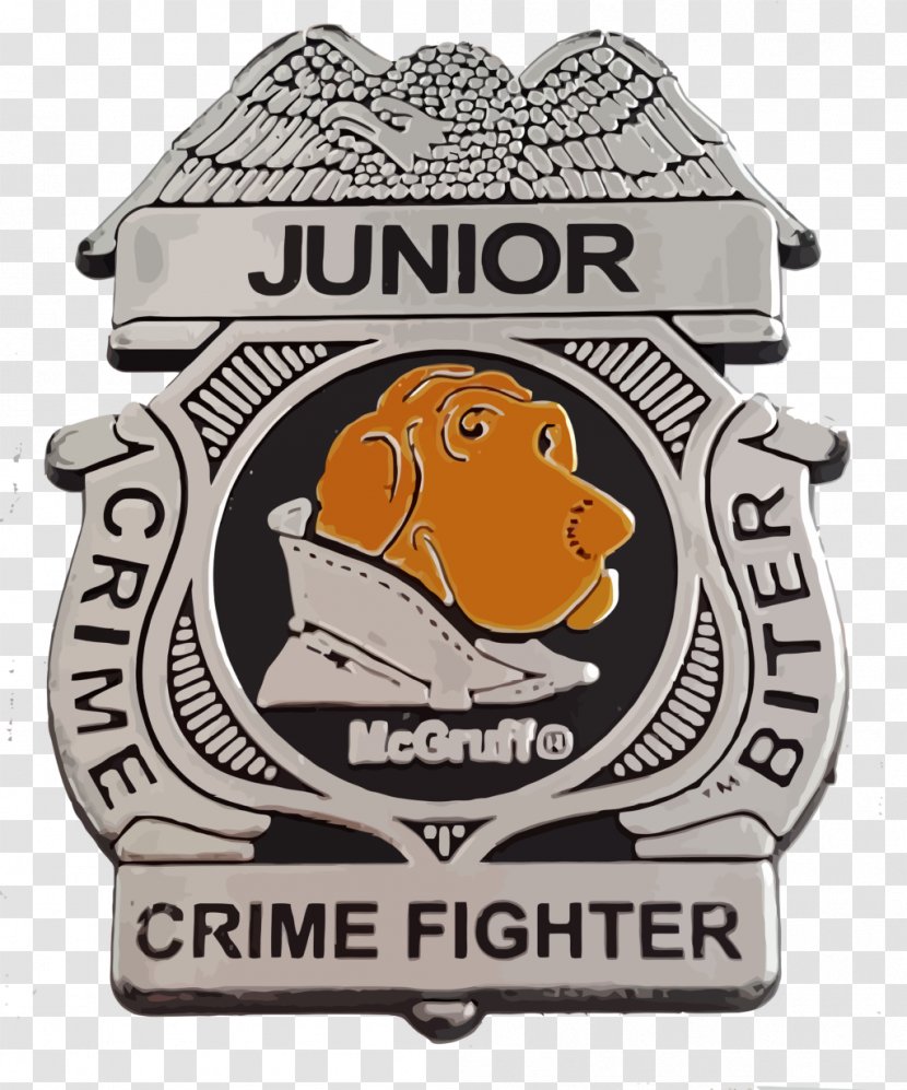 McGruff The Crime Dog Police United States Badge - Zodiac Killer - Poly Transparent PNG