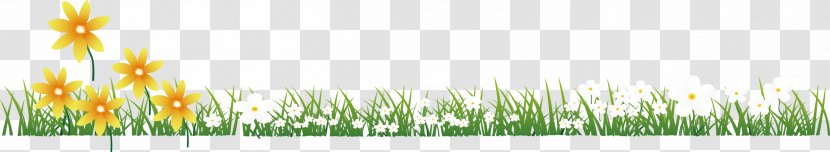 Cartoon Drawing Fresco - Flowers Fresh Spring Grass Transparent PNG