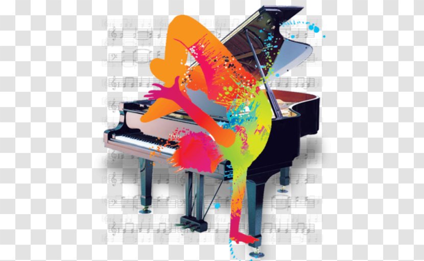 Grand Piano Musical Instruments Tuning Electric - Flower Transparent PNG
