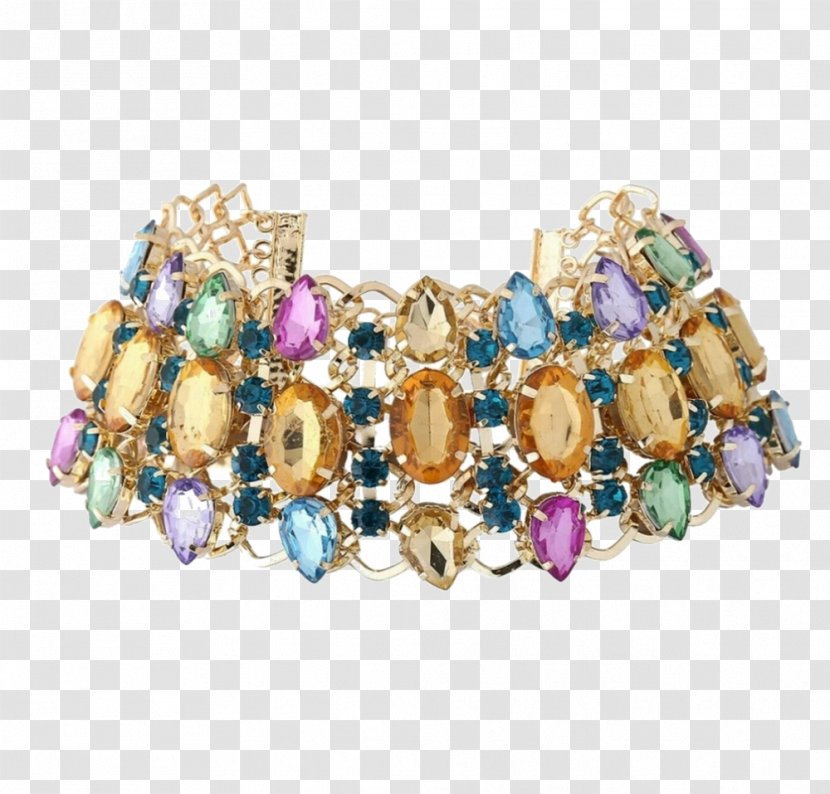 Bracelet Gemstone Earring Choker Necklace - Jewelry Rhinestone Transparent PNG
