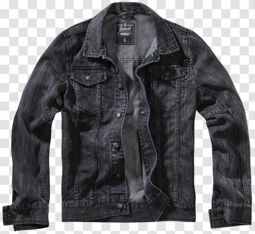 Leather Jacket Jeans Boot - Denim Transparent PNG