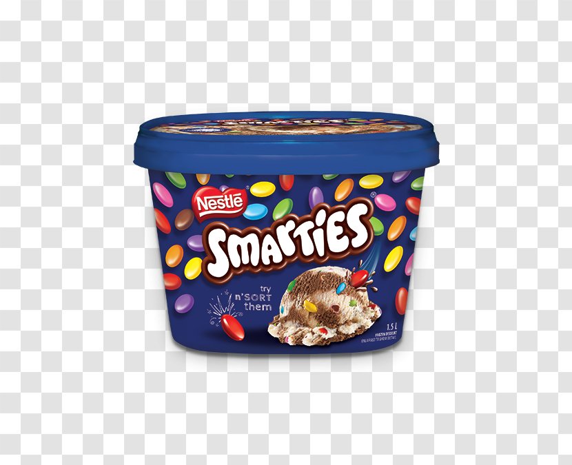 Smarties Chocolate Ice Cream Candy Transparent PNG