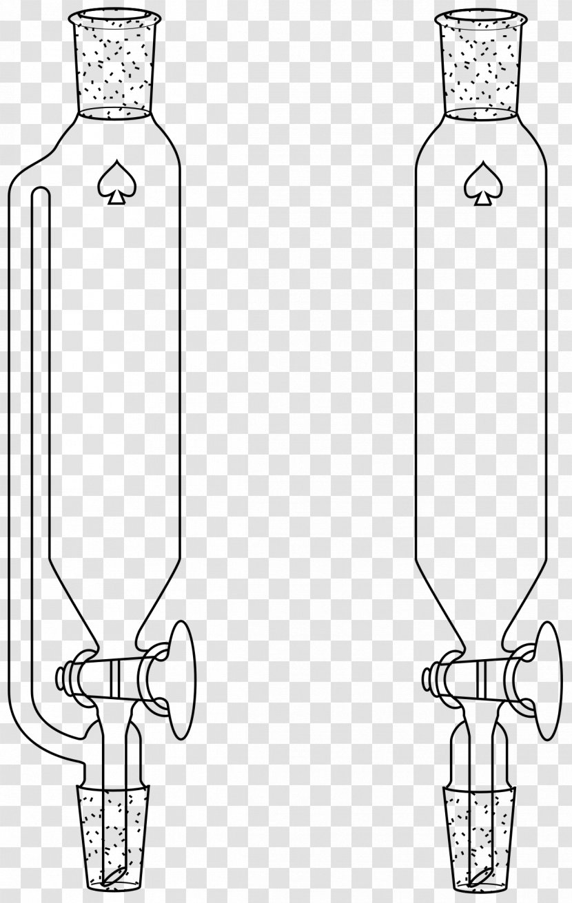 Dropping Funnel Laboratory Glassware Ground Glass Joint Drying Tube Mehrhalskolben - Pressurization Transparent PNG