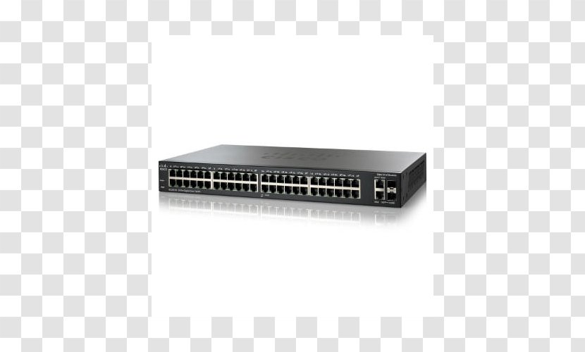 Gigabit Ethernet Cisco SG200-26P Network Switch Port - Electronics Accessory Transparent PNG