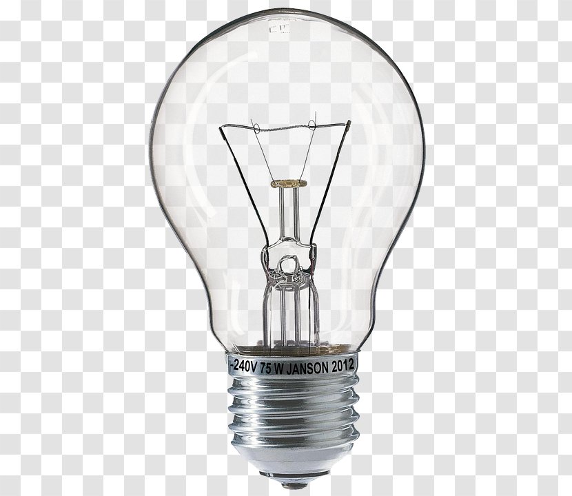 Incandescent Light Bulb Edison Screw LED Lamp - Thomas Transparent PNG