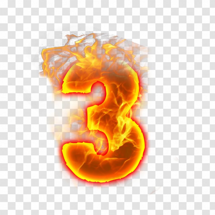 Font - Orange - Number Two Transparent PNG