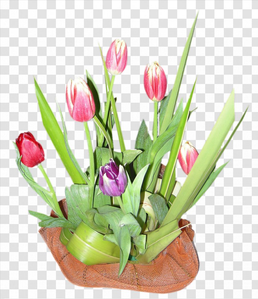 Tulip Flower Bouquet - Floristry - A Of Beautiful Flowers Transparent PNG