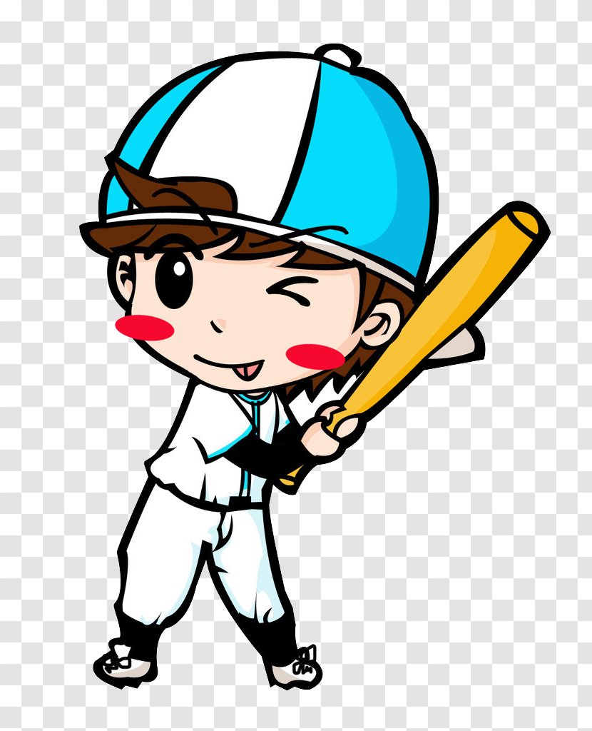Baseball Q-version U0e01u0e32u0e23u0e4cu0e15u0e39u0e19u0e0du0e35u0e48u0e1bu0e38u0e48u0e19 U68d2u7403u6f2bu753b - Qversion - Play The Little Boy Transparent PNG