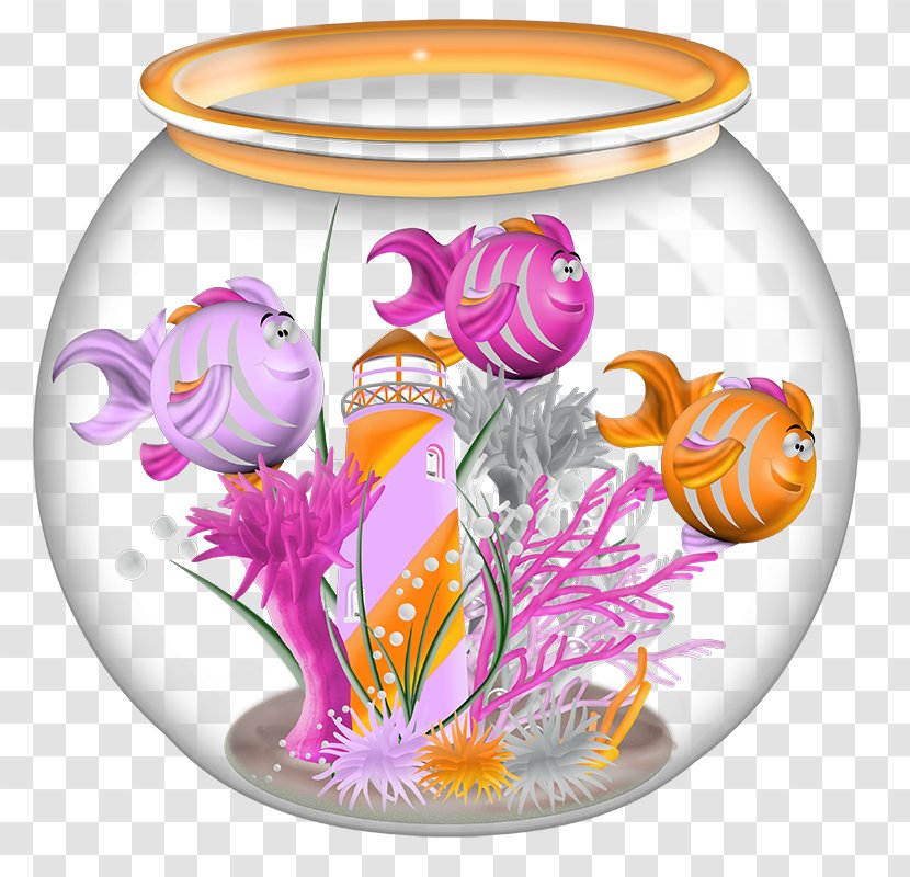 Painting Fish Aquarium Image - Tableware - Tulip Transparent PNG