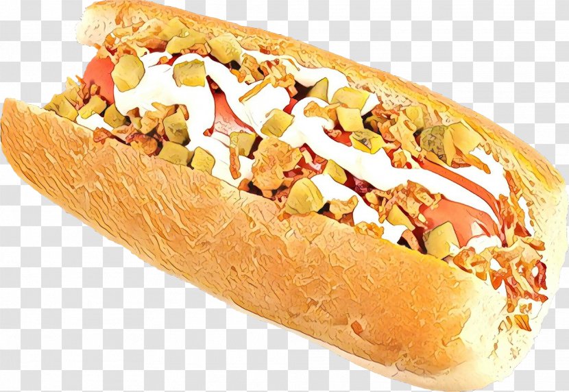 Junk Food Cartoon - Submarine Sandwich - Doner Kebab Breakfast Roll Transparent PNG