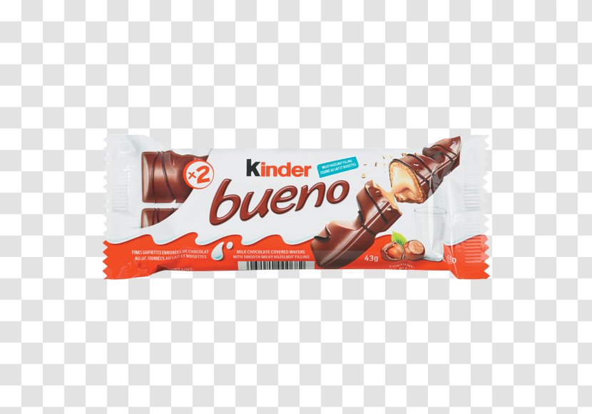 Kinder Bueno Chocolate Bar Milk Surprise Transparent PNG