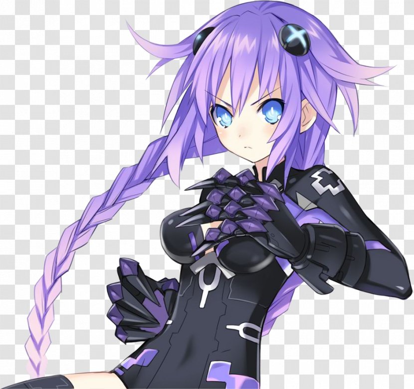 Hyperdimension Neptunia Victory Mk2 Purple Heart Video Game Compile - Watercolor Transparent PNG
