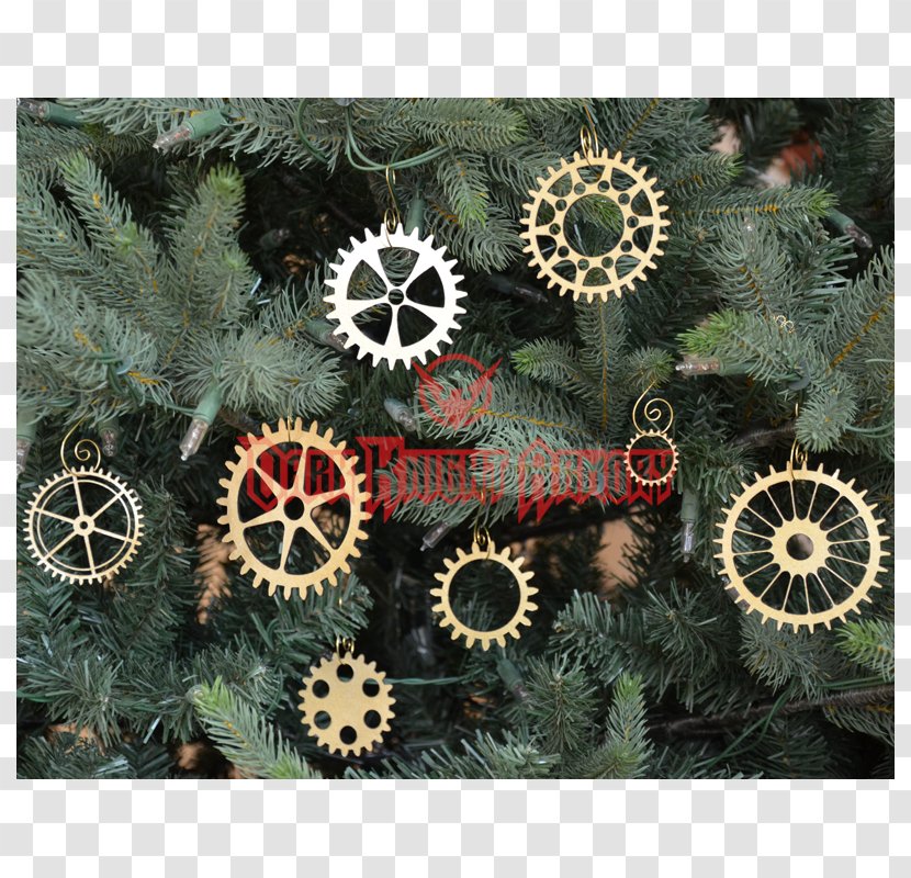 Christmas Ornament Decoration Steampunk Tree - Recycling - Gear Transparent PNG