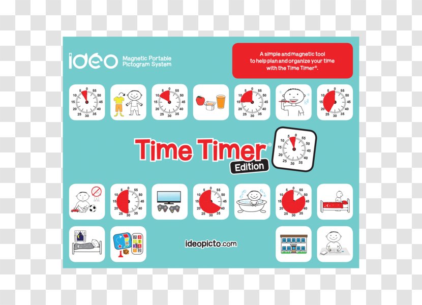 Pictogram Time Magnetism Calendar Child - Communication Transparent PNG