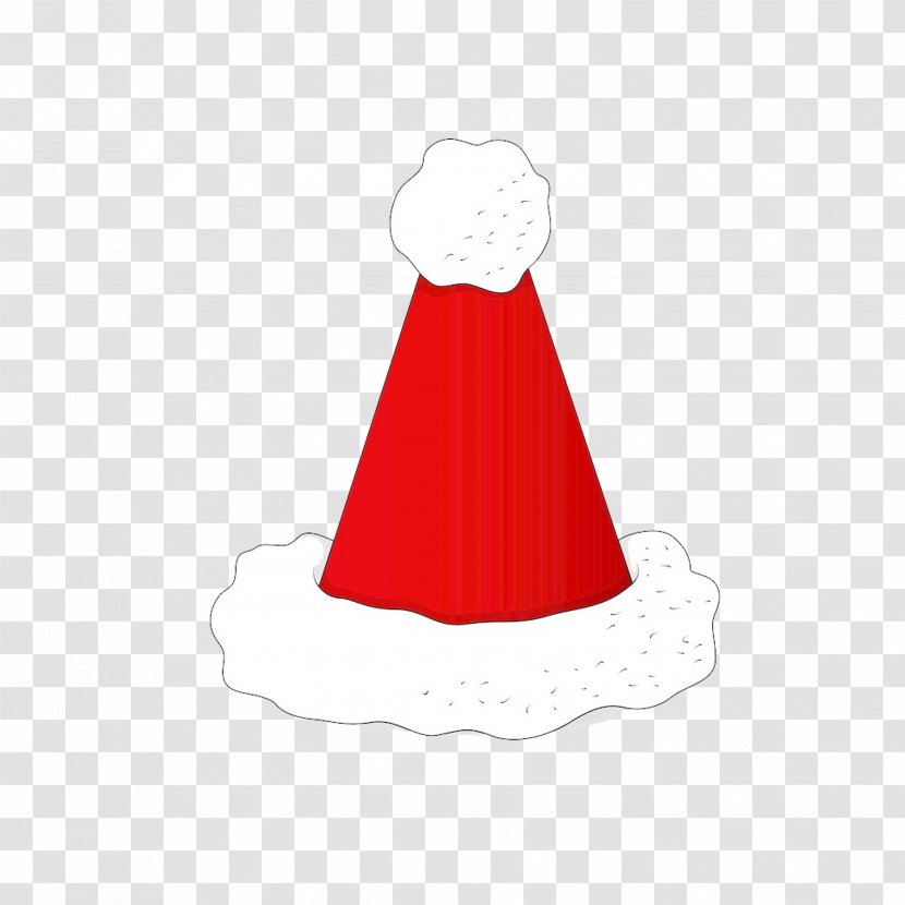 Red Cone Pattern - Hat Transparent PNG