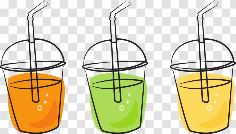 Juice Fizzy Drinks Tea Slurpee - Yellow - Glass Transparent PNG