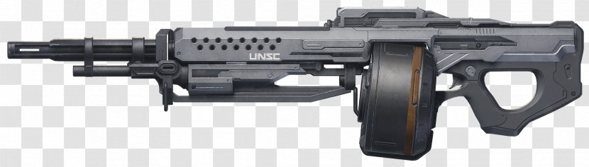 Halo 5: Guardians 4 Squad Automatic Weapon Firearm - Watercolor - Machine Gun Transparent PNG