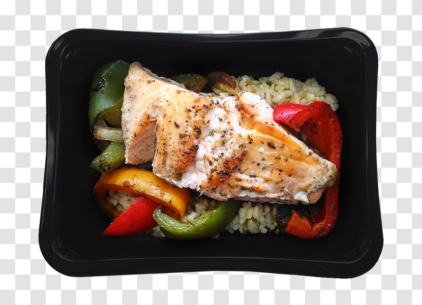 Bento Vegetarian Cuisine Greek Platter Recipe - Vegetable - Salmon Fillet Transparent PNG
