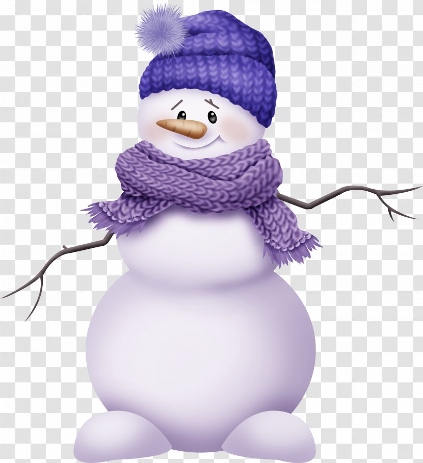 Snowman Animation Clip Art - Purple - Cartoon Transparent PNG