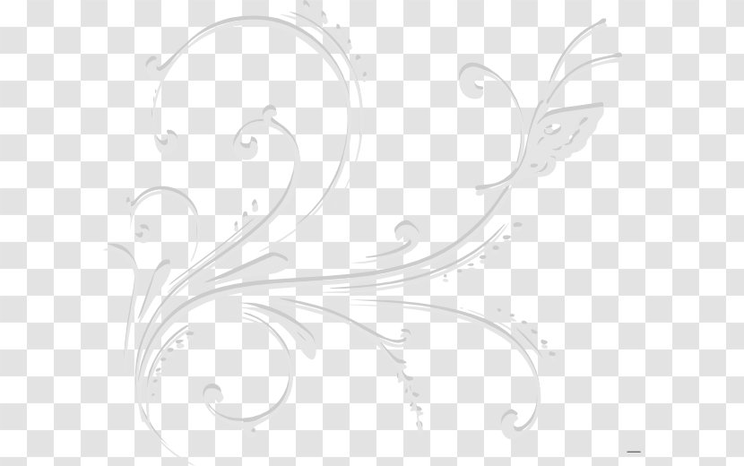 Desktop Wallpaper Line Art Clip - White - Light Swirl Transparent PNG
